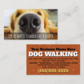 Dog Walking Service -  promotiekaart Visitekaartje (Voorkant / Achterkant)