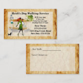 Dog Walking Service Visitekaartje (Voorkant / Achterkant)