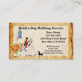 Dog Walking Service Visitekaartje