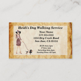 Dog Walking Service Visitekaartje