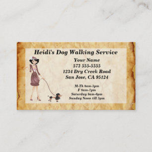 Dog Walking Service Visitekaartje