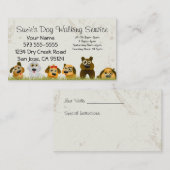 Dog Walking Service Visitekaartje Afsprakenkaartje (Voorkant / Achterkant)