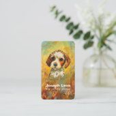 Dog Walking Services Visitekaartje (Staand voorkant)