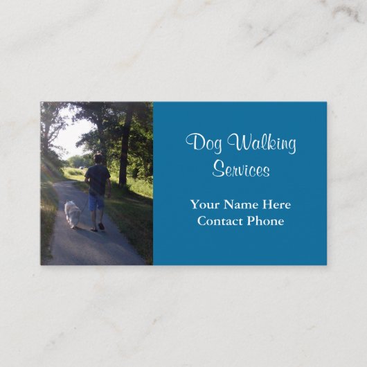 Dog Walking Services Visitekaartje (Voorkant)