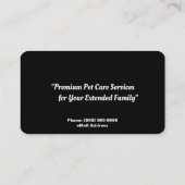 Dog Walking Services Visitekaartje (Achterkant)