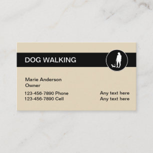 Dog Walking Services Visitekaartjes