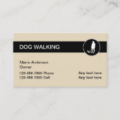 Dog Walking Services Visitekaartjes (Voorkant)