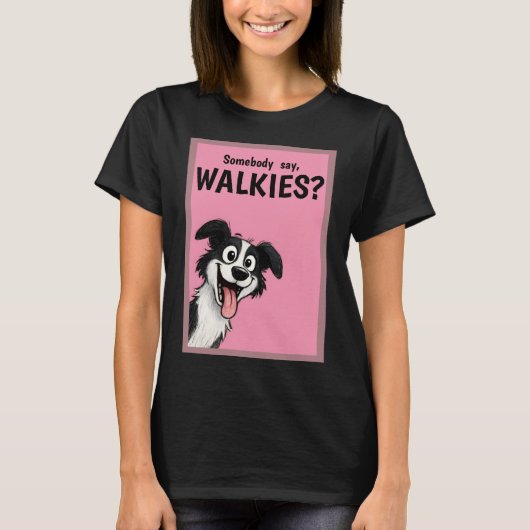 Dog Walking  T-shirt (Voorkant)