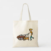 Dog Walking Tote Bag (Achterkant)