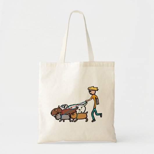 Dog Walking Tote Bag (Voorkant)