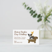 Dog Walking Training Groomer Visitekaartje (Staand voorkant)