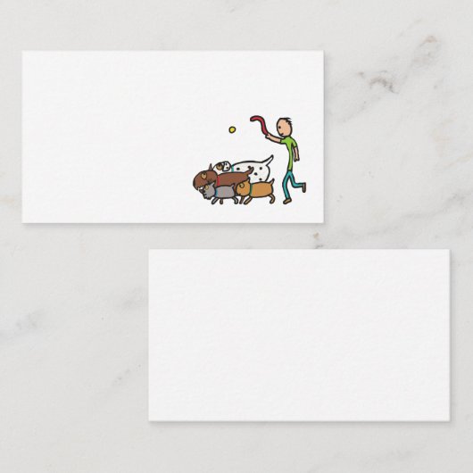 Dog Walking Visitekaartje (Voorkant / Achterkant)