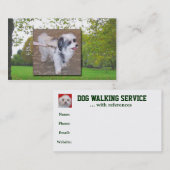 Dog Walking Visitekaartje (Voorkant / Achterkant)