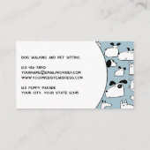 Dog Walking Visitekaartje (Achterkant)