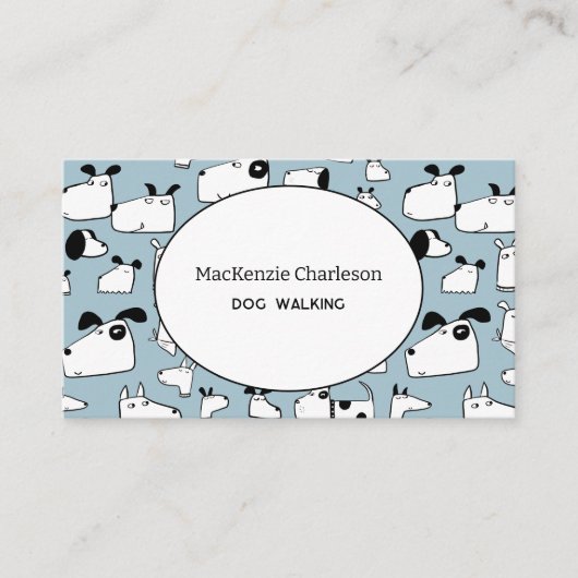 Dog Walking Visitekaartje (Voorkant)