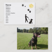 Dog Walking Visitekaartje (Voorkant / Achterkant)