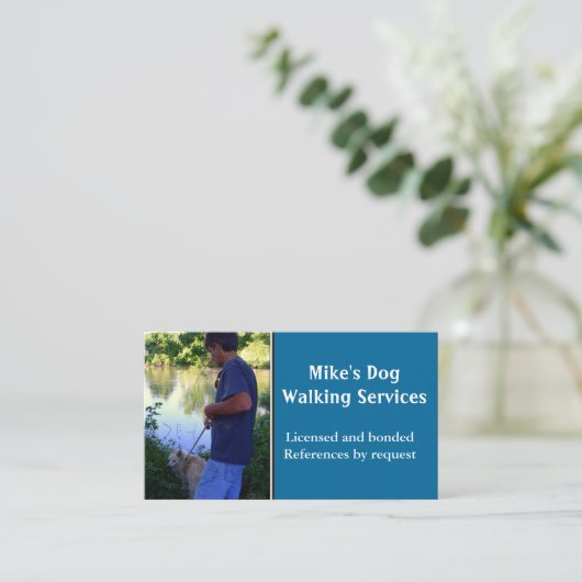 Dog Walking Visitekaartje (Staand voorkant)
