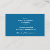 Dog Walking Visitekaartje (Achterkant)