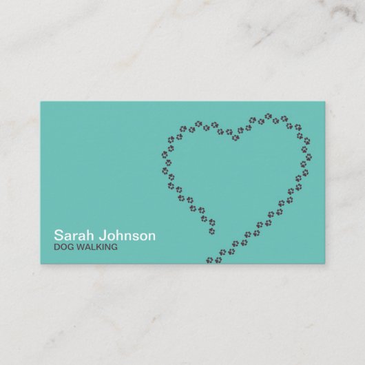 Dog Walking Visitekaartje (Voorkant)