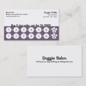Dog Walking Visitekaartje Loyalty Card (Voorkant / Achterkant)