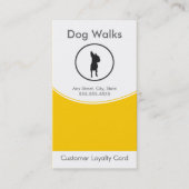 Dog Walking Visitekaartje Loyalty Card (Voorkant)