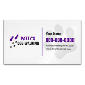 Dog Walking Visitekaartje Magnet Magnetisch Visitekaartje (Voorkant)