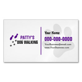 Dog Walking Visitekaartje Magnet Magnetisch Visitekaartje