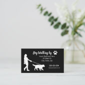 Dog Walking Visitekaartjes (Staand voorkant)