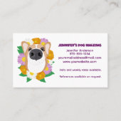 Dog Walking, Walker, Pet Sitting, Grooming Visitekaartje (Voorkant)