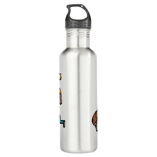 Dog Walking Waterfles (Achterkant)