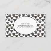 Dog Walking Waterverf Visitekaartje (Achterkant)