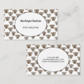 Dog Walking Waterverf Visitekaartje (Voorkant / Achterkant)