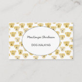 Dog Walking Waterverf Visitekaartje (Voorkant)