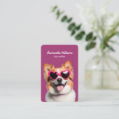 Dog Walking WhatsApp Klik om te chatten Visitekaar Visitekaartje (Staand voorkant)