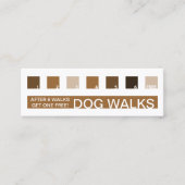 DOG WALKS klantwaardering (mod squares) Klantenkaartje (Voorkant)