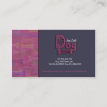 Dog wandelend aangepast visitekaartje