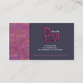 Dog wandelend aangepast visitekaartje