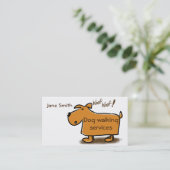 Dog wandelende visitekaartje cartoon dog (Staand voorkant)