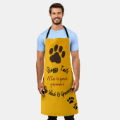 Dog Wash & Groomer Gepersonaliseerd Schort (Gedragen)