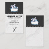 Dog Wash | Leder Visitekaartje (Voorkant / Achterkant)