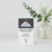 Dog Wash Pet Grooming Dog Icon Visitekaartje (Staand voorkant)