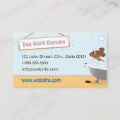 Dog Wash Pet Kinderopvang Visitekaartje (Voorkant)