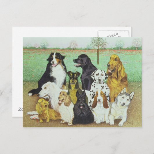 Dog Watch Briefkaart (Voorkant / Achterkant)