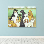 Dog Watch Canvas Afdruk (Insitu (Houten vloer))