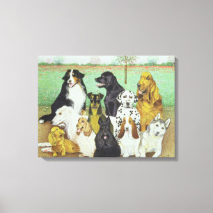 Dog Watch Canvas Afdruk