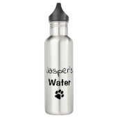 Dog Water Fles - Aangepaste persoonlijke Dog Foto (Links)