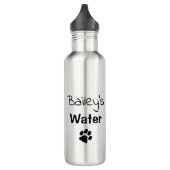 Dog Water Fles - Aangepaste persoonlijke Dog Foto (Links)