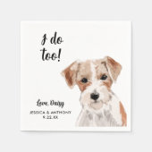 Dog Wedding Cocktail Napkins Servet (Voorkant)