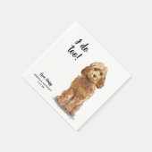 Dog Wedding Cocktail Napkins Servet (Hoek)