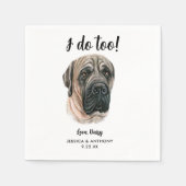 Dog Wedding Cocktail Napkins Servet (Voorkant)